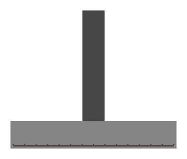 Figure 4(a): Straight bar: simplest detailing, used when available length ≥ l_bd